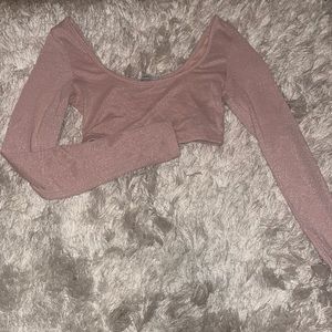 Long sleeve crop top